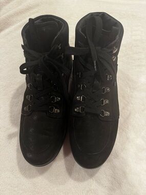 Prada Black unisex Lace-Up Ankle Boots